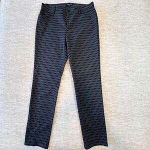 Lafayette 148 New York Geo Print Pants Stanton Career Business Women 10‎